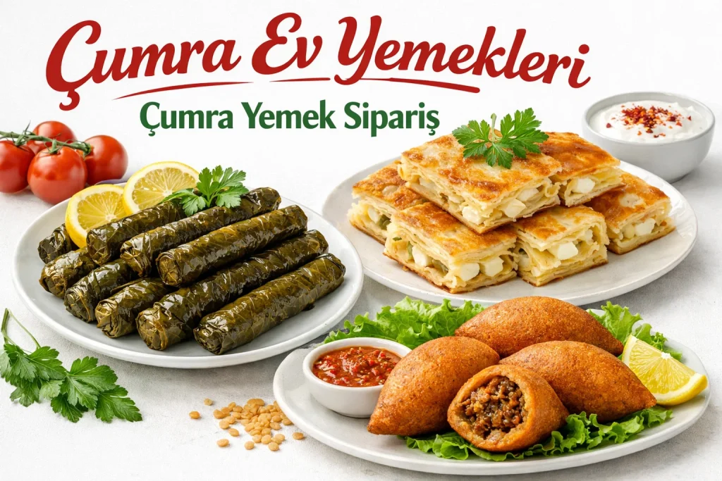 Çumra’da ev yapımı, katkısız ve sıcacık yemekler tek bir mesaj kadar yakın. Anne eli değmiş gibi özenle hazırlanan yemeklerimizle hem karnınızı doyuruyor hem de içinizi rahatlatıyoruz.